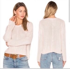 Rails Elsa Blush Pink Pullover Sweater Crew Neck | Size XS